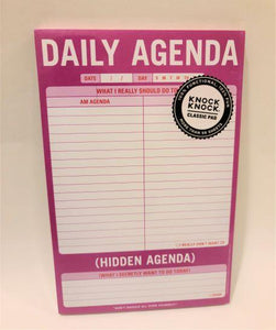 Daily Agenda Notepad