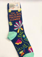 Delicate F*cking Flower Sock